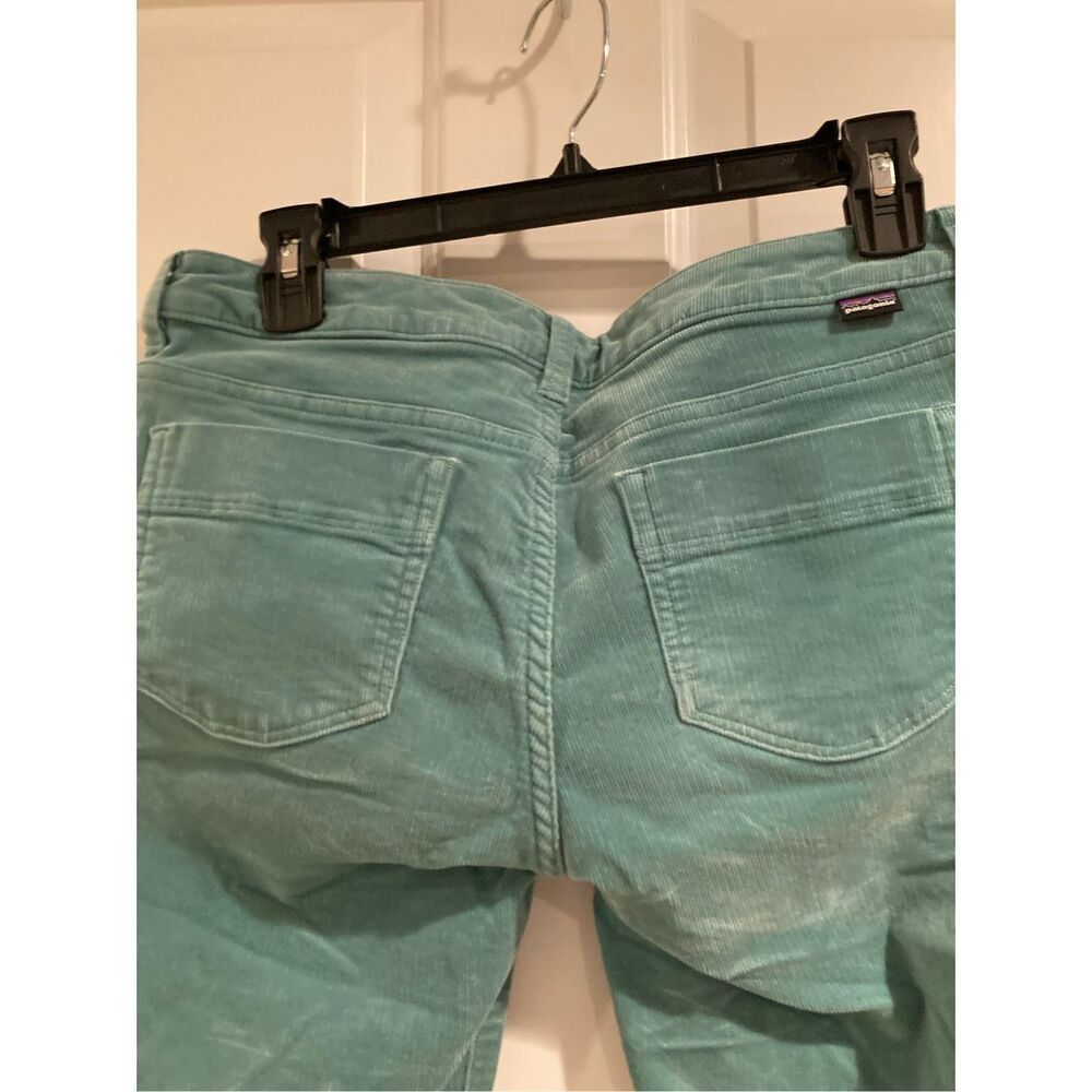 PATAGONIA Teal Green Fitted Corduroy Men’s Skinny Jeans Pants Size 29 Low Waist - Picture 3 of 15